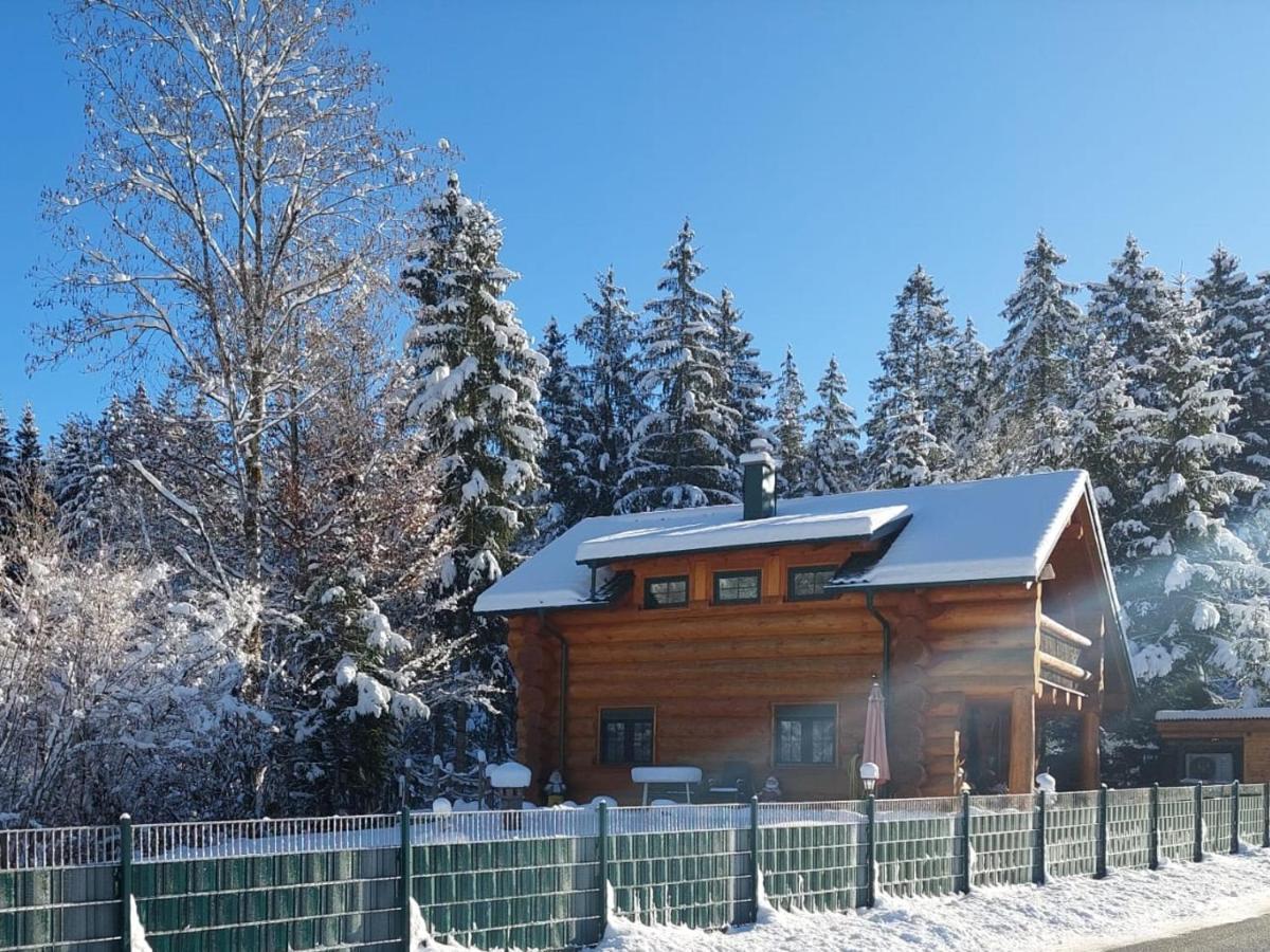 Ferienwohnungen Blockhaus - Zwergenhaeusl Gruenau Im Almtal Exterior photo